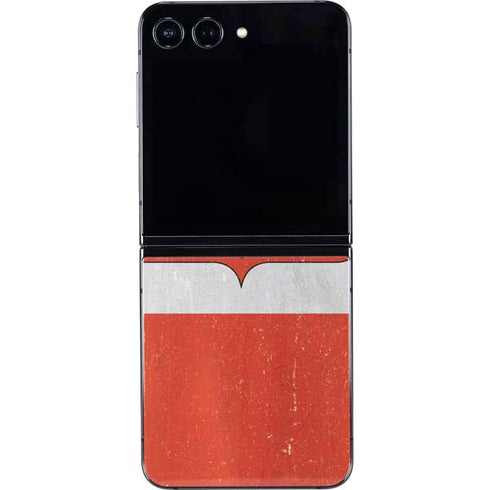 Poland Flag Distressed Galaxy Z Flip5 5G Skin